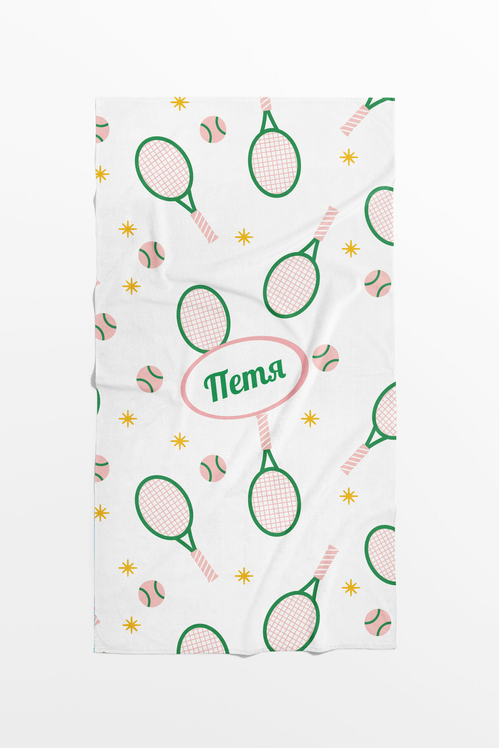Тениска бял Момиче ПЛАЖНА ХАВЛИЯ "БЯЛ ТЕНИС" - Image 1