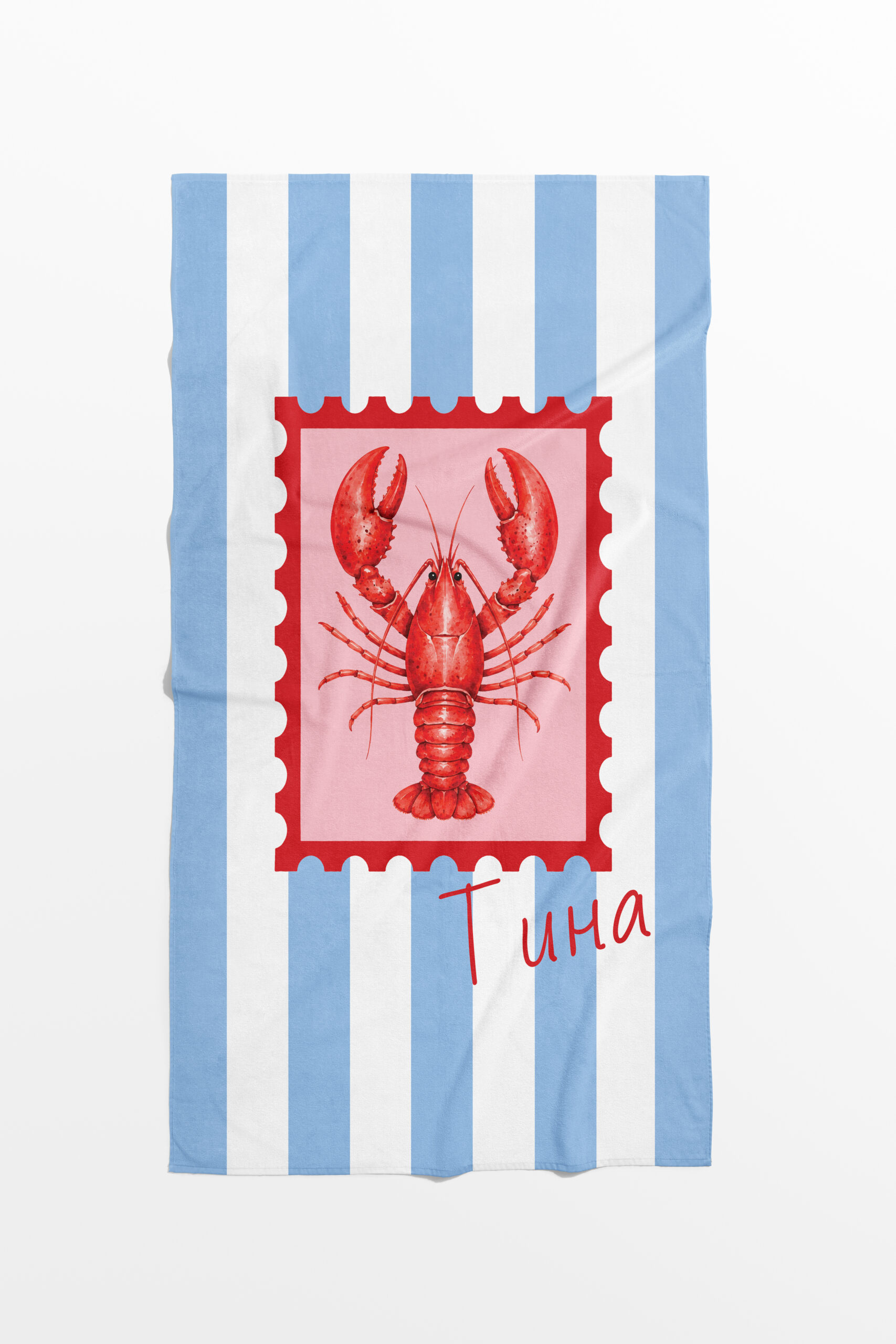 TOWEL 02 ПЛАЖНА ХАВЛИЯ "LOBSTER" - Image 1